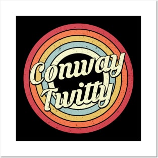 Conway Proud Name Retro Rainbow Tribute Posters and Art